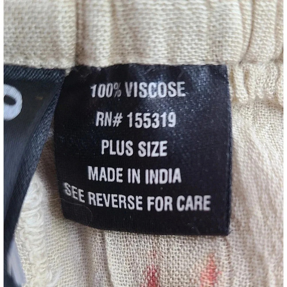 ETC by Lazy Daisy Casual Palazzo Pants Women's Plus Size One Size Pull On Boho - Picture 7 of 8